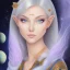 Placeholder: cosmic mage, elf, female, cosmic magic, long ears, white hair, face details, pale skin, jewellery, broad shoulders, sharp ears, cosmic clothes, cosmic eyes, ears shown, the cosmos in eyes, shining eyes, thin face, detailed ears, magical eyes, closed mouth, make up, smiling face, happy face, pointy ears