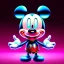 Placeholder: swarovski, evil "mickey mouse" figurine, intricate, photorealistic,