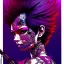 Placeholder: beautiful punk girl, hyper detailed, hyperdetailed, intricately detailed, illustration by <kilian eng> <Yoji Shinkawa>, purple tones,