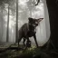 Placeholder: in Forest under vampire outfit blade the movie award winning portrait of a maleunreal 5, octane render,cinema4d, dynamic lighting, dramatic lighting, 4k, redshift render, highly detailed, hyper realistic,anthropomorphic black monstwr long