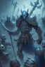 Placeholder: death knight raising an undead army