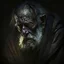Placeholder: Old Man mutan sad in the dark apocalipsis