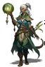 Placeholder: female jungle earth genasi sorcerer dnd