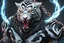 Placeholder: Venom beast in 8k anime cgi artstyle, white tiger them, neon effect, close picture, full body, apocalypse, intricate details, highly detailed, high details, detailed portrait, masterpiece,ultra detailed, ultra quality