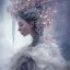 Placeholder: Insanely detailed photograph of an “portrait of gorgeous nordic goddess ” with intricate hair, intricate embroidered dress, beautiful clear face and hyperdetailed painting by Ismail Inceoglu Huang Guangjian and Dan Witz CGSociety ZBrush Central fantasy art album cover art,8K, hdr, romantic, mysterious, ominous, snowflakes, jewelry, comfort, natural eyes, arms open for embrace