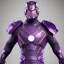 Placeholder: Cosmic super hero, purple costume,4k image, gray and purple colour costume