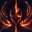 Placeholder: Cosmic dream face, woman, neon, abstract, amazing shadow and lightning, 4k, cinematic, glowing eyes, cosmic, face, dream, space, stars, amazing, art, glowing, fire