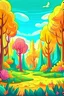 Placeholder: Cartoon forest in wonderful colors