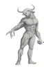 Placeholder: Centaur, a muscular man with a bull's head