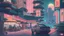 Placeholder: soothing 80s Japanese city ,