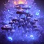 Placeholder: Frost metal magic armoured Mycelium MUSHROOMS stars galaxy SPACE lANDSCAPE BURNING IN BLUE FLAMES hellfire abyss math chaos