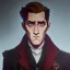 Placeholder: Portrait of a 30 year old warlock like Jake Gyllenhaal, Sherlock Holmes and Mary Poppins