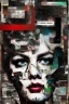 Placeholder: Ultra detailed medium portrait painting of anxiety , torn up collage of clippings, broken circuitry background, matrix effects, punk visual art, punk art aesthetic, graffiti art, pop surrealism, collage art, cluttered paint glitches