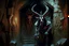 Placeholder: the horned god baal in the castle dungeon