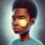 Placeholder: African American young boy creative space inventor