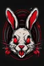 Placeholder: Horror Logo for streamer named gustyrabbit