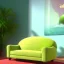 Placeholder: Couch in the shape of an avocado