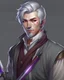 Placeholder: noble swordman short gray hair