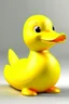 Placeholder: Acrtoon yellow mother duck