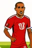 Placeholder: Danilo Luis Helio Pereira Portuguese football player , cartoon 2d