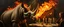 Placeholder: portrait painted by Rembrandt, stupid looking fire breathing dragon rhino at banquet
