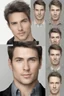 Placeholder: Style: Transform the photo Handsome manly facial features , high realism, masculine and realistic facial features, realistic professional details