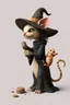 Placeholder: hi poly Mud witch cat shrimp Monkey Opossum T-pose just the character and simple background