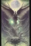 Placeholder: polaroid, gruesome, cosmic unreal entity, terrifying, man next to it for size comparison, roughly 100-feet in diameter, these creatures are able to form limbs, eyes, teeth, wings, and other appendages at will, imitate other life forms, and perform great feats of strength