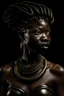 Placeholder: artemis as a black woman, 90mm studio photo, hyperrealistic