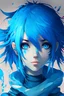 Placeholder: blue Anime avatar