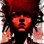 Placeholder: beautiful punk girl, hyper detailed, hyperdetailed, intricately detailed, illustration by <kilian eng> <Yoji Shinkawa>, darkred tones,