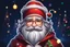 Placeholder: Chibi santa-claus in 8k sticker, style of fairy academia, close picture, neon lights, intricate details, highly detailed, high details, detailed portrait, masterpiece,ultra detailed, ultra quality