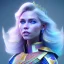 Placeholder: A portrait of a full body crystalised blue pink queen,smiling face, blue eyes, long blond hair, atmospheric, realistic, unreal engine, lighting