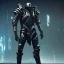 Placeholder: evil king in black metal armor, futuristic suit, emperious, 8k resolution concept art, cyberpunk 2077