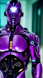 Placeholder: Cyborg's man nion purple clarity High quality 4k 8k HD
