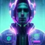 Placeholder: Men neon future cyberpunk