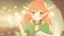 Placeholder: Cute Elf with orange hair and glowing green eyes She wears a light green dress