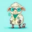 Placeholder: Funny sheep wearing a doctor's suit