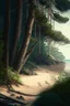 Placeholder: forest by the beach