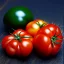 Placeholder: tomato made of blue jeans