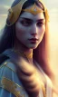 Placeholder: Arab princess She wears a veil , cute, beautiful, long hair, wavy hair, black eyes, head and shoulders portrait, cinematic, 8k, resolution concept art portrait by Greg Rutkowski, Artgerm, WLOP, Alphonse Mucha dynamic lighting hyperdetailed intricately detailed