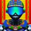 Placeholder: robot portrait in Kente, cinematic, ghana flag, african pattern symbols, engraved, 8k quality