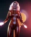 Placeholder: retro sci-fi portrait image from 1980, supermarket parking explosions, fire, scared people, blonde woman walking, sweet Kate moss face, tight latex suit, soft color, highly detailed, unreal engine 5, ray tracing, RTX, lumen lighting, ultra detail, volumetric lighting, 3d, finely drawn, high definition, high resolution.