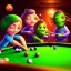 Placeholder: Aliens playing pool.