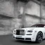 Placeholder: front facing image of a gloss black rolls royce