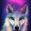 Placeholder: A magical sparkle wolf