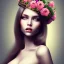 Placeholder: sexy women with flowers crown