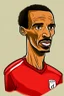 Placeholder: Joel Matip Footballer ,cartoon 2d