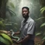 Placeholder: Meyin the snake breeder in tropical forest