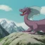 Placeholder: Dragon emerging from a cliff